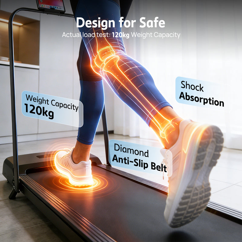 Load image into Gallery viewer, PORIYA Electric Quiet Under Desk Treadmill for Home Gym Fitness Remote Control
