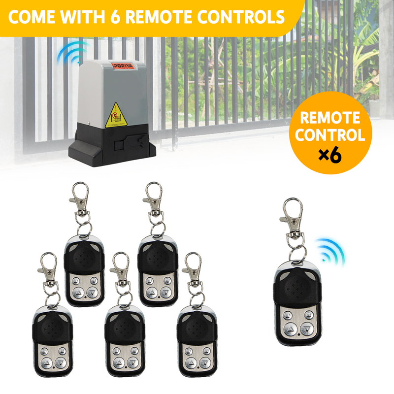 Load image into Gallery viewer, PORIYA Electric Automatic Sliding Gate Opener 2000KG Motor w/ 6 Remote &amp; APP control
