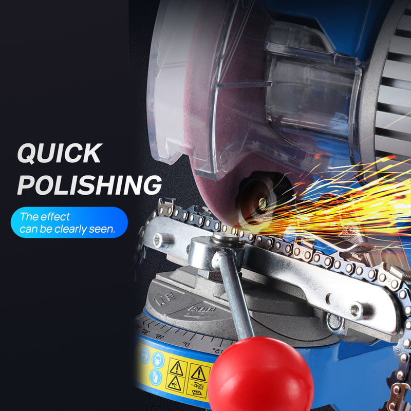 Load image into Gallery viewer, PORIYA Chainsaw Sharpener Chain Saw Electric Grinder Bench Tool w/Raker Gauge
