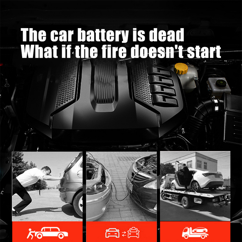 Load image into Gallery viewer, PORIYA 99800mAh Portable Car Jump Starter Booster 12V 1000A Battery Charger Power Bank
