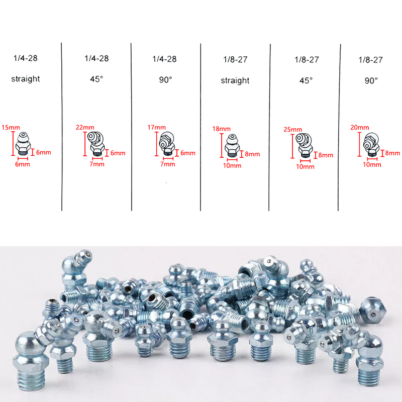 Load image into Gallery viewer, PORIYA 220/280pcs Hydraulic Grease Nipple Metric Imperial Mechanical Lubricant Fitting Kit
