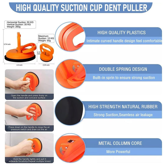 PORIYA 102pcs Car Body Dent Puller Auto Paintless Hail Dent Remover Repair Tools Kit
