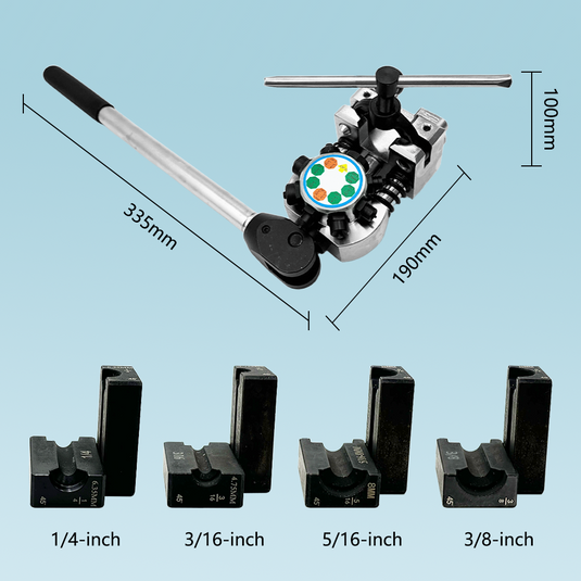 PORIYA Brake Pipe Line Flaring Tool Kit for 3/16