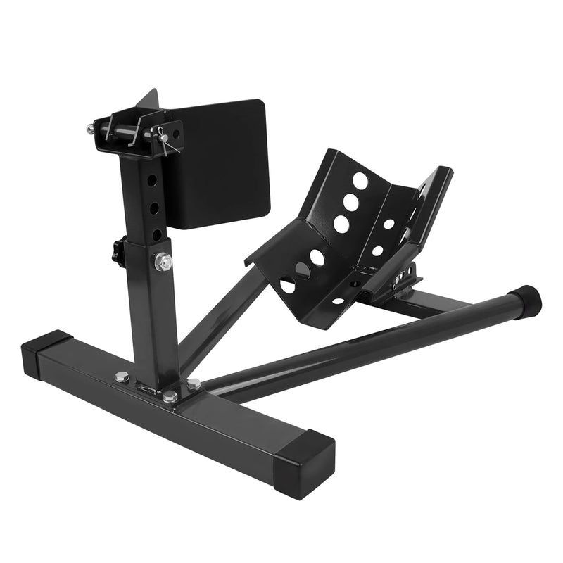 Load image into Gallery viewer, PORIYA Adjustable Motorcycle Front Wheel Chock Motorbike 10"-21" Trailer Stand
