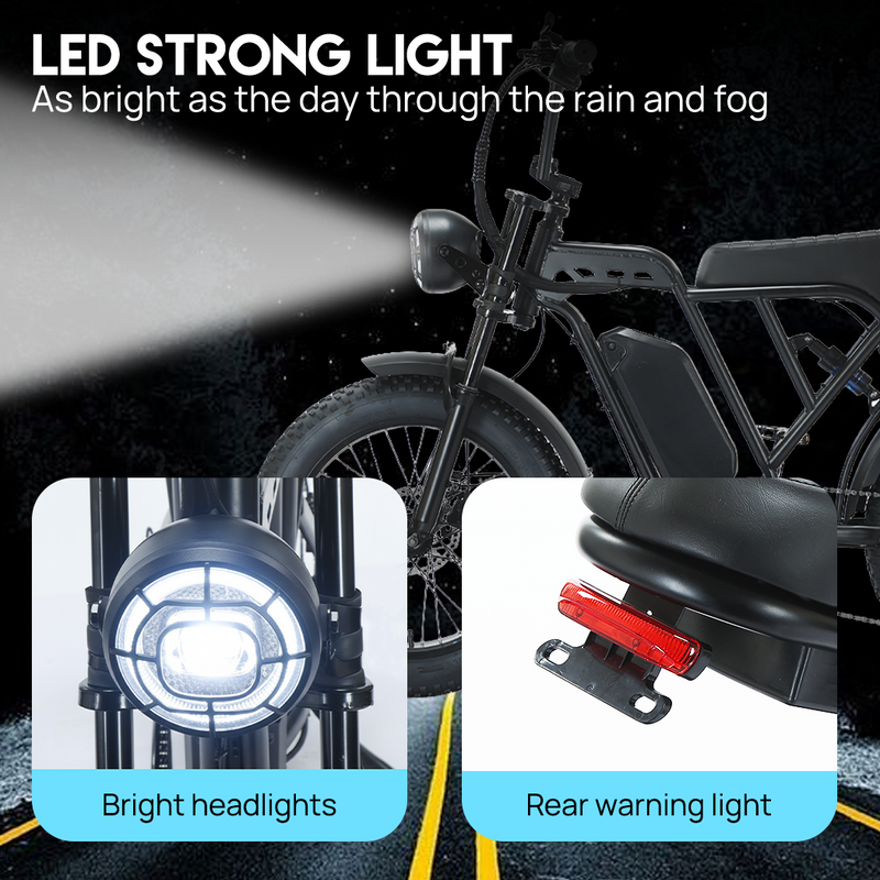 Load image into Gallery viewer, PORIYA 2000W 20" Electric Bike 48V 16Ah 60km/h MTB Ebike 70KMH Mountain Bicycle E-Bike
