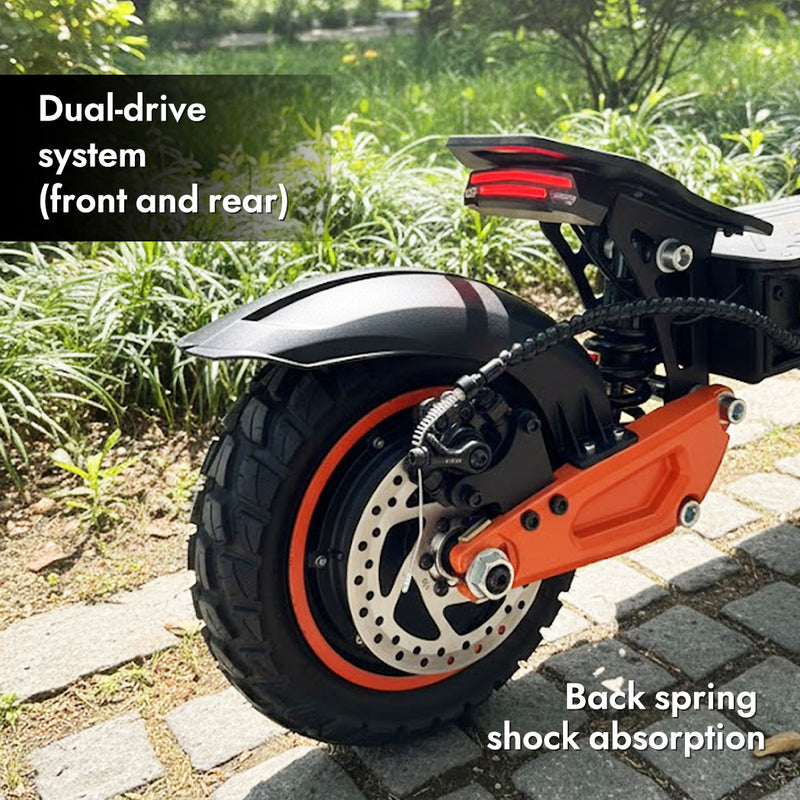 Load image into Gallery viewer, PORIYA Electric Scooter 4000W 70KM/H Dual-Drive Foldable Portable Adult Off Road E-Bike
