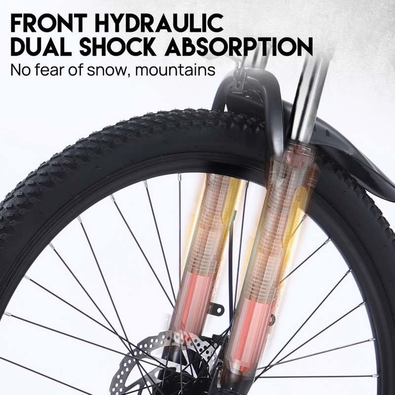Load image into Gallery viewer, PORIYA 1500W 26“ Electric Mountain Bike 48V 10.4Ah Shimano 7 Speed Off Road AU
