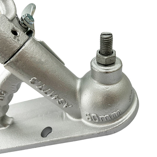 PORIYA 50mm Trailer Coupling 3 Hole Zinc Bolt-On Quick Release Hitch 2000kg ADR