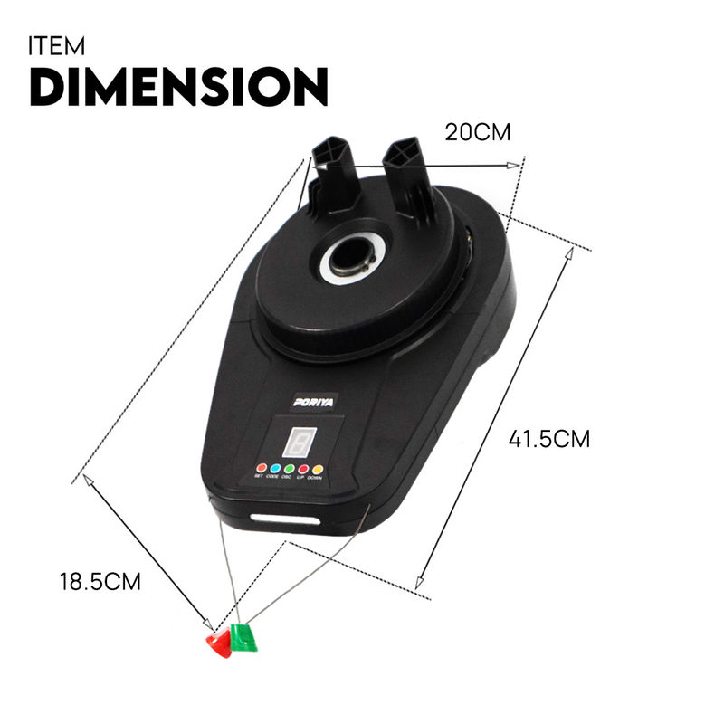 Load image into Gallery viewer, PORIYA Automatic Roller Door Opener Smart Garage Door Roller w/ Remote Control
