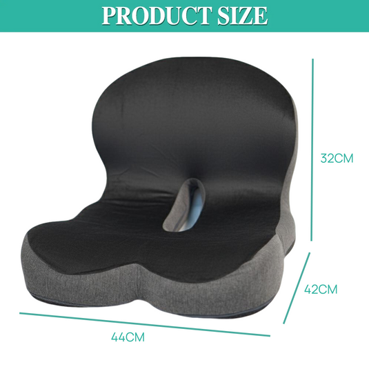 PORIYA Ergonomic Memory Foam Arch Support Office Chair Lumbar Cushion Back Support Seat