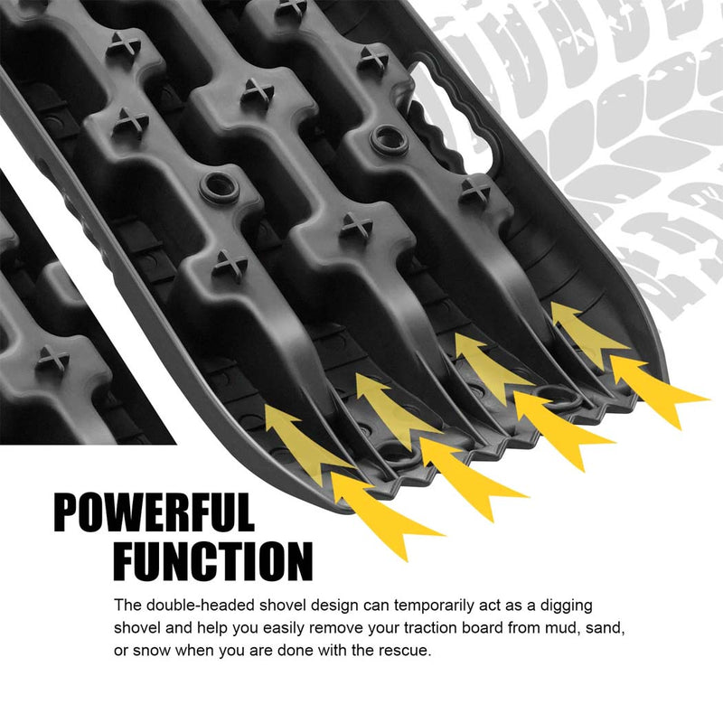 Load image into Gallery viewer, PORIYA 4WD Recovery Tracks Sand Mud Snow Traction Boards Off-Road Device Mat 10T 2PCS
