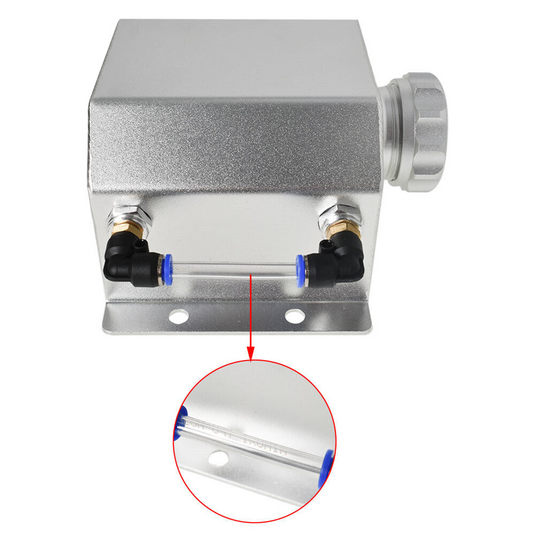 PORIYA Universal 1L Aluminum Radiator Coolant Overflow Bottle Tank Expansion Reservoir