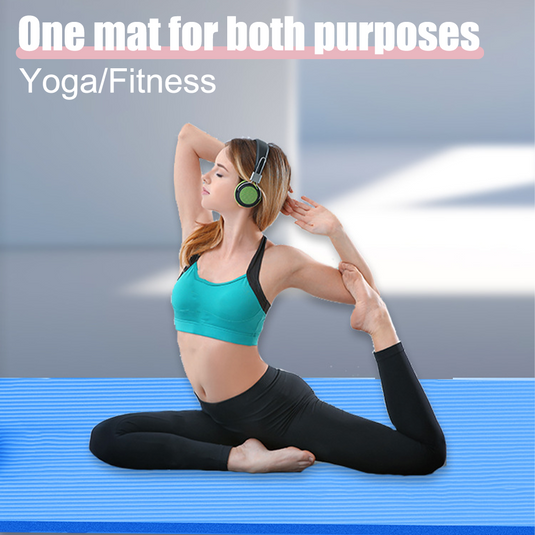 10/15/20MM Thick Yoga Mat Pad NBR Nonslip Exercise Fitness Pilate Gym Durable