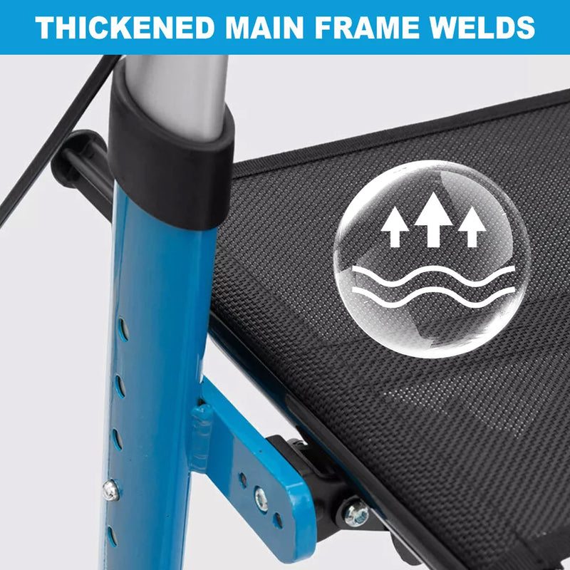 Load image into Gallery viewer, Rollator Walker Aluminium Foldable Walking Frame Mobility Aid Rollator 4 Wheels
