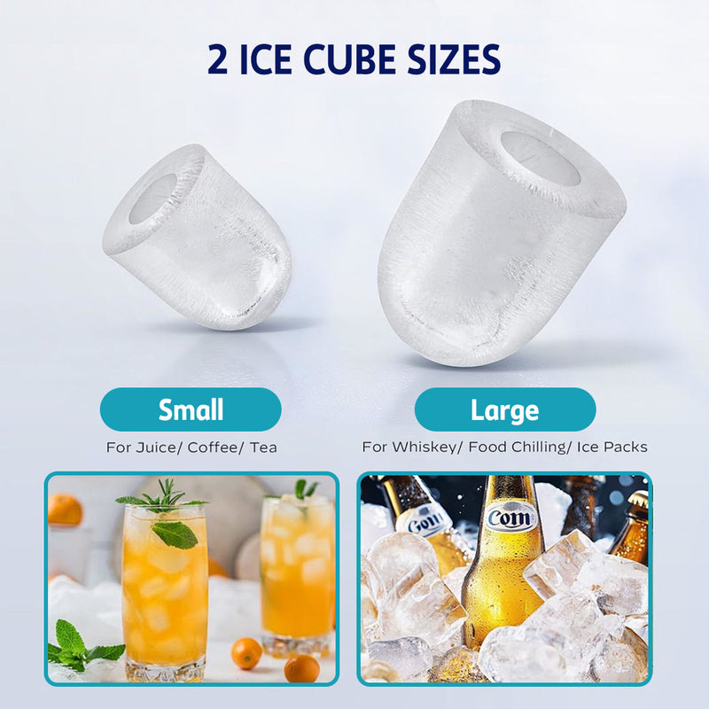 Load image into Gallery viewer, PORIYA Portable Ice Maker Machine Ice Cube Tray 12kg Bar Countertop Non-slip

