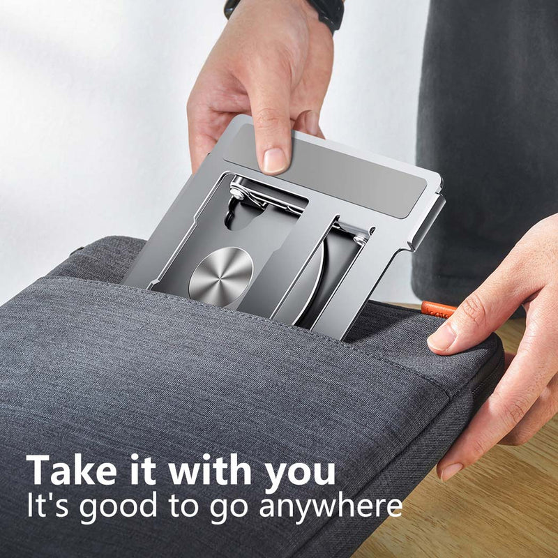 Load image into Gallery viewer, Laptop Stand Riser 360° Rotating Adjustable Ergonomic Foldable Laptop Desk Riser
