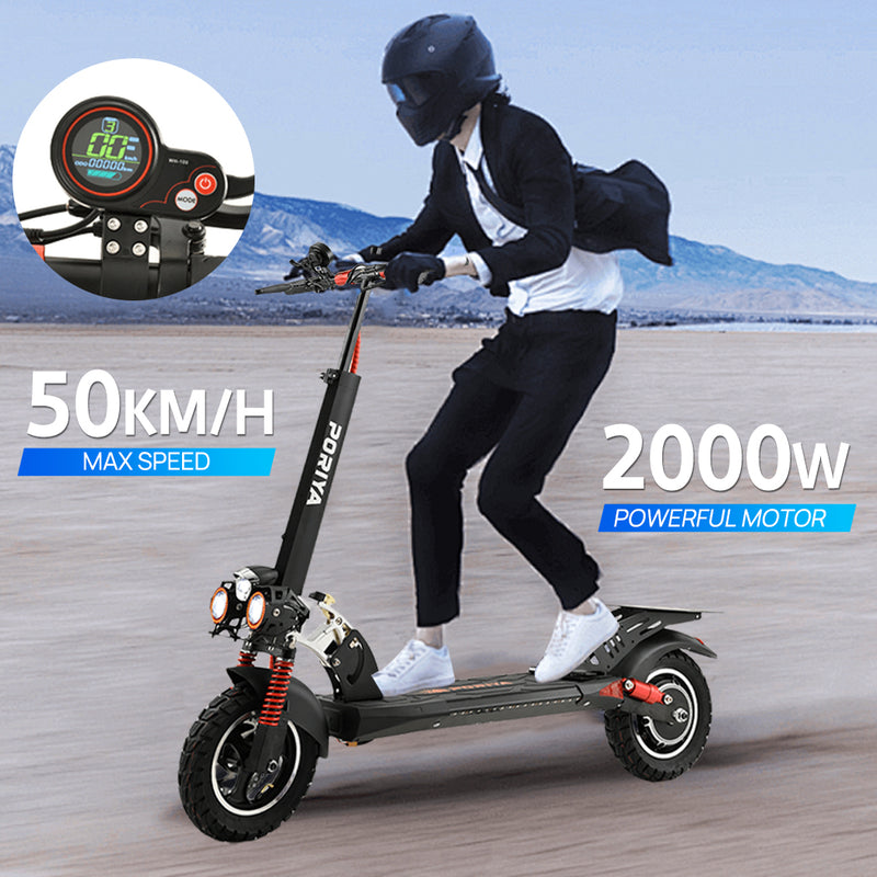 Load image into Gallery viewer, Electric Scooter Off Road 2000W 50km/h Foldable Portable Adult E-Bike W/Tail
