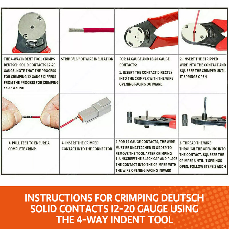 Load image into Gallery viewer, PORIYA 1800PC Deutsch DT Connector Plug Kit With Genuine Deutsch Crimp Tool Auto Marine
