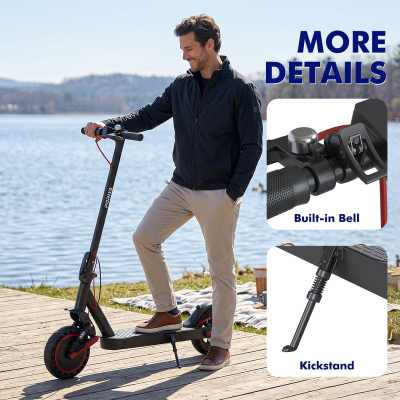 Load image into Gallery viewer, PORIYA Portable Electric Scooter 900W 40KM/H 50KM Foldable E Bike w/ Shock Absorption
