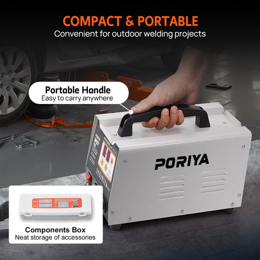 PORIYA Spot Welder Dent Puller 3KW Stud Welder Dent Repair Kit w/ Welding Gun