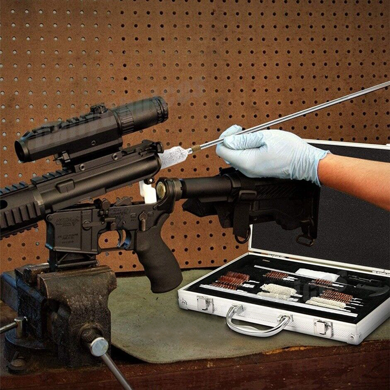 Load image into Gallery viewer, PORIYA Gun Cleaning Tools Set Pistol Rifle Shotgun Firearm Cleaner Kit Universal 126pcs

