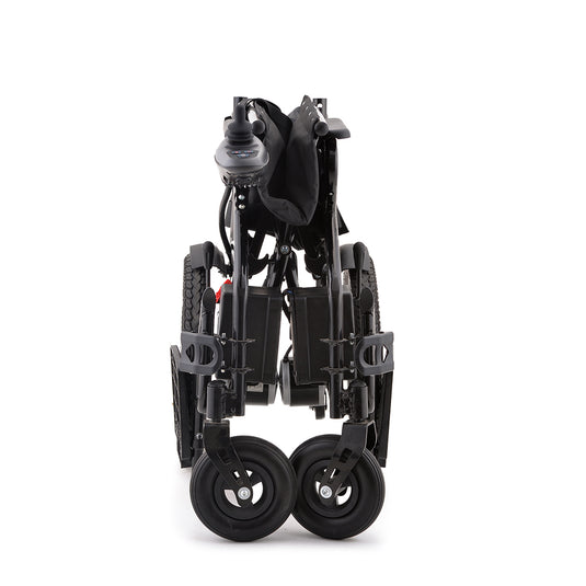 Electric Wheelchair Folding Long Range Lithium Power Motorised Foldable w/ Bag