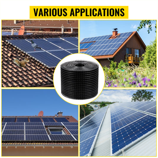 PORIYA 30m Solar Panel Bird Proofing KIT Stainless Steel Mesh & 100Pcs Fasteners