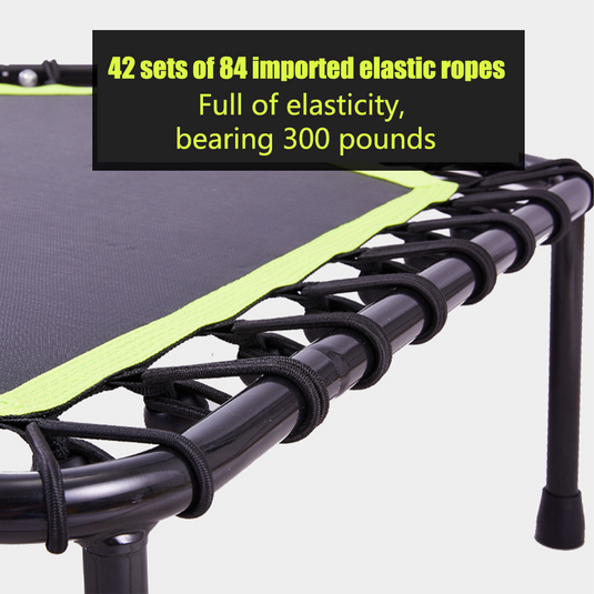 53'' Mini Fitness Trampoline Gym Trainer Rebounder Jogger Home Cardio Exercise