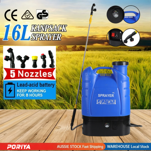 Load image into Gallery viewer, PORIYA 16L Electric Rechargeable Battery Weed Sprayer Backpack Farm Garden Pump Spray
