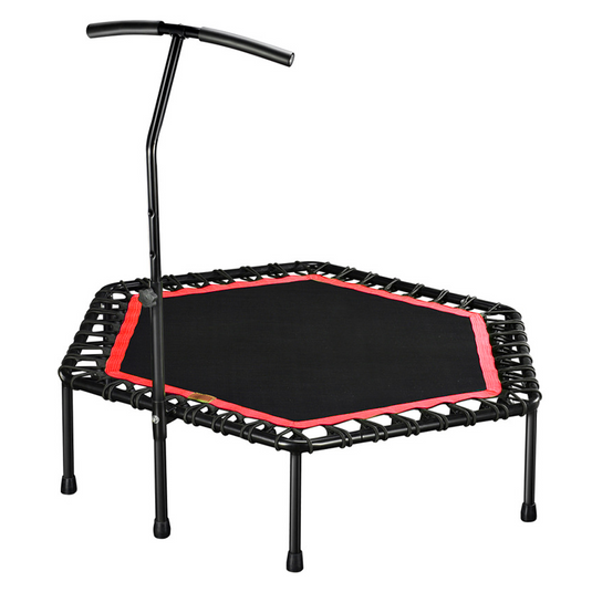 53'' Mini Fitness Trampoline Gym Trainer Rebounder Jogger Home Cardio Exercise