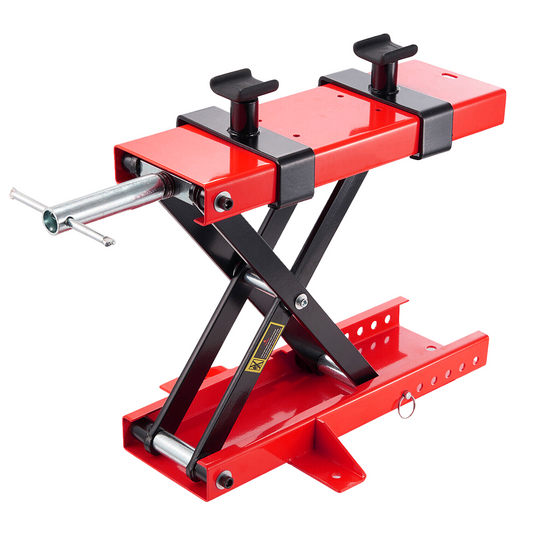 PORIYA 1100lb Motorcycle Scissor Lift Stand 500KG Motorbike Lift Working Bench ATV Jack