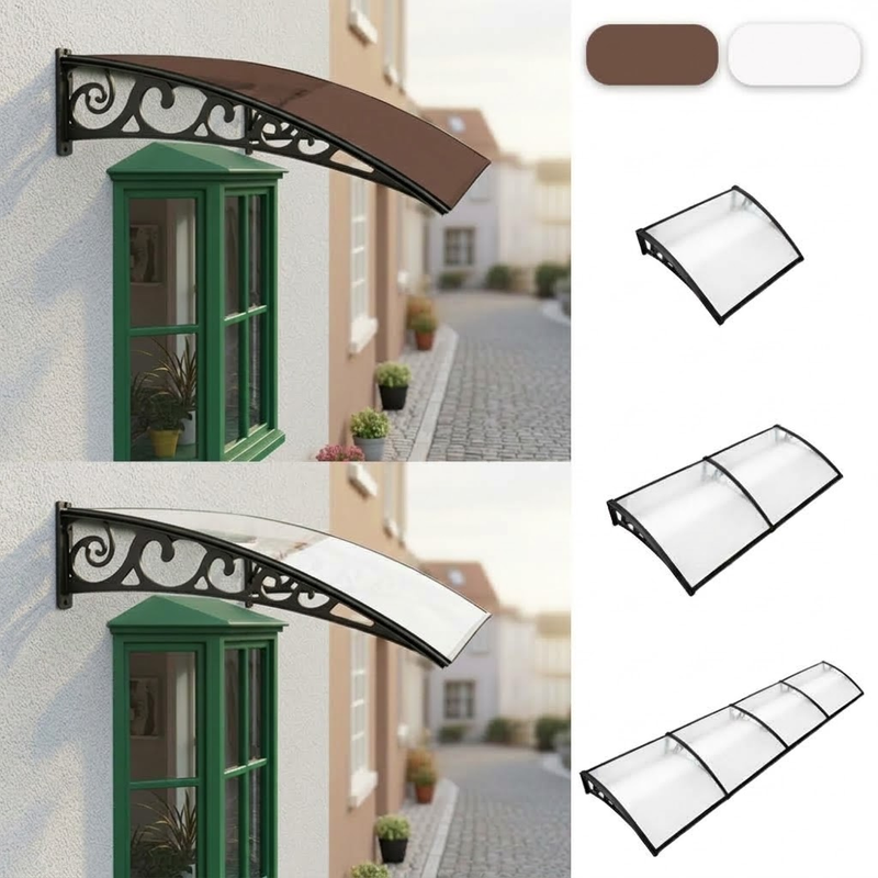 Load image into Gallery viewer, PORIYA Window Door Awning Outdoor Balcony Door Canopy Shelter Rain Cover Wind Shield
