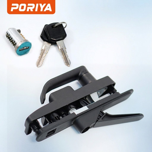 PORIYA Camec Caravan 3 Point Main Door Lock Right Hand Side Hinge with Barrel ＆ Keys