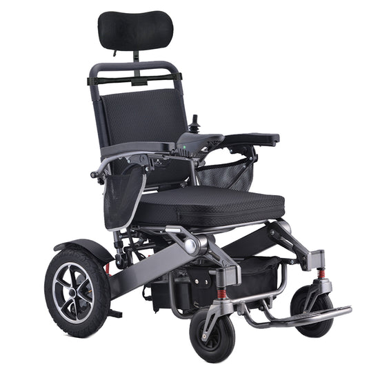 Electric Wheelchair Folding Long Range Lithium Power Motorised Foldable