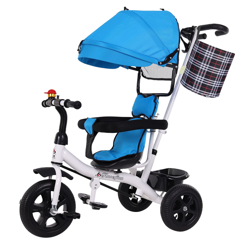 Load image into Gallery viewer, PORIYA 4 In 1 Tricycle Bike Trike Baby Prams Kids Stroller Toddler Ride-On Toy Gift
