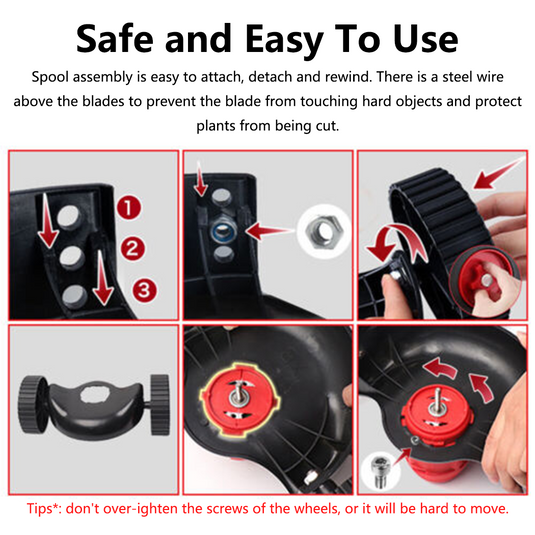 Cordless Electric Grass Trimmer Garden Lawn Cutter Brush Mower Whipper Snipper