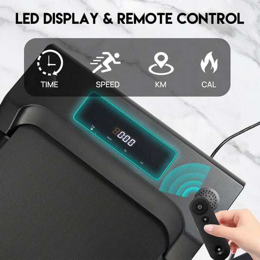 Treadmill Electric Walking Pad Home Office Gym Fitness Remote Control