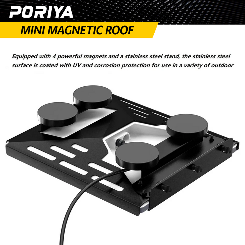 Load image into Gallery viewer, PORIYA Starlink Mini Magnetic Roof Mount Car Mount for Starlink Mini Full Protection
