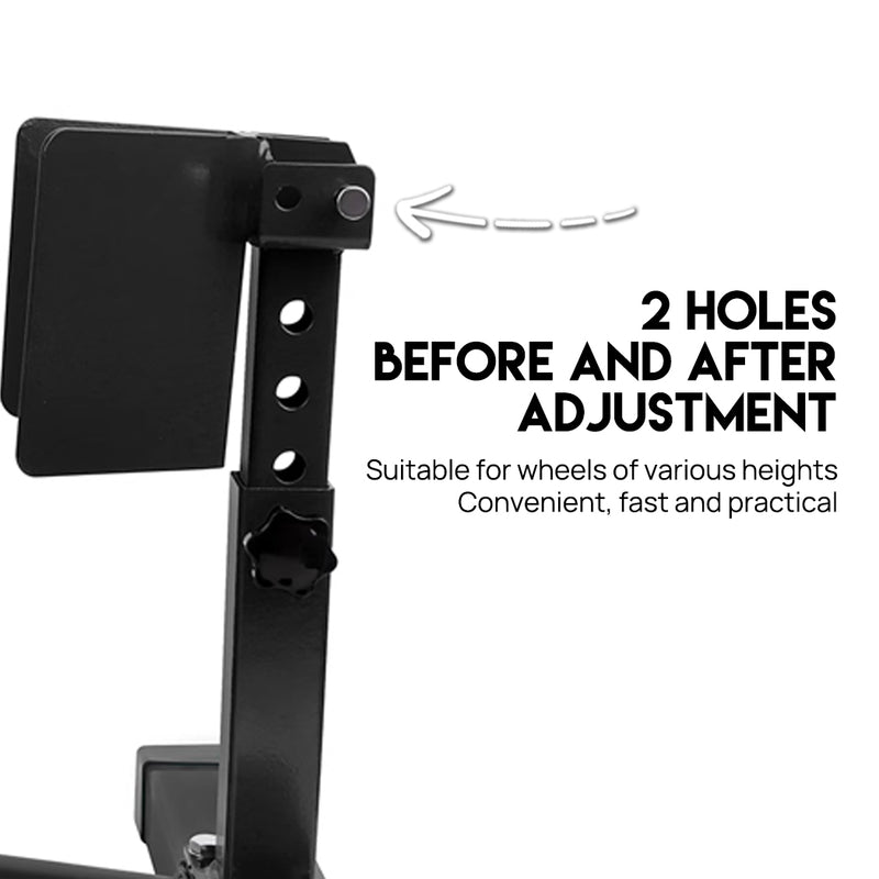 Load image into Gallery viewer, PORIYA Adjustable Motorcycle Front Wheel Chock Motorbike 10"-21" Trailer Stand
