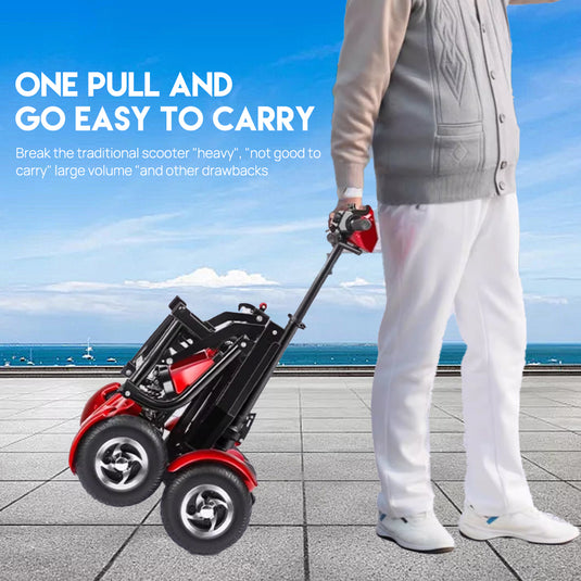 PORIYA Electric Mobility Scooter Electric Motorised Power Portable Folding 40KM Range