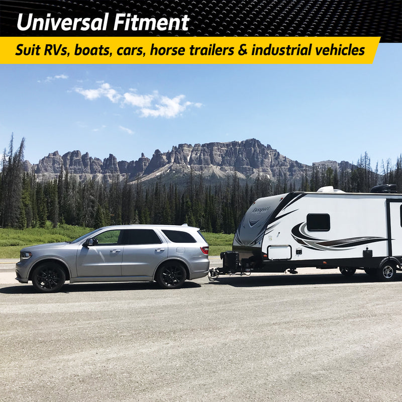 Load image into Gallery viewer, PORIYA 4500KG Adjustable Towbar Ball Mount 2" Hitch Towing Trailer Camper Bike Rack 4WD
