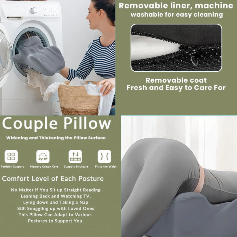 Load image into Gallery viewer, PORIYA Memory Foam Wedge Pillow Sleeping Cushion Neck Back Support 27° Ergonomic Pillow
