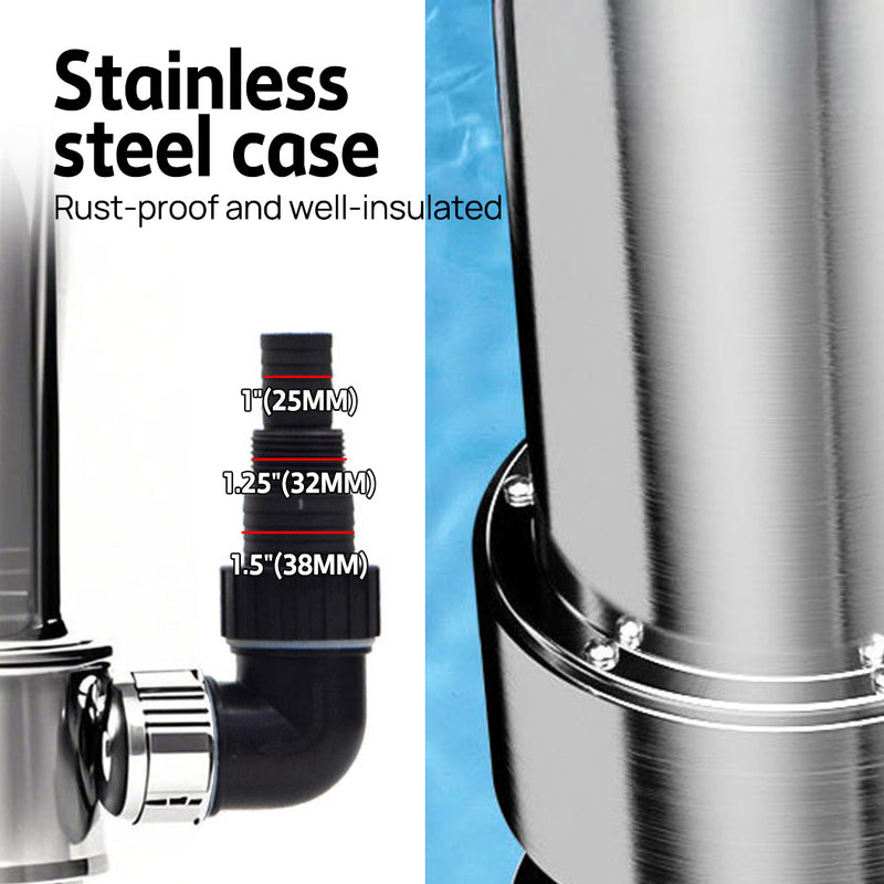 Load image into Gallery viewer, PORIYA 1800W / 750W Submersible Dirty Water Pump Sump Flooding Pond Clean Swimming Pool
