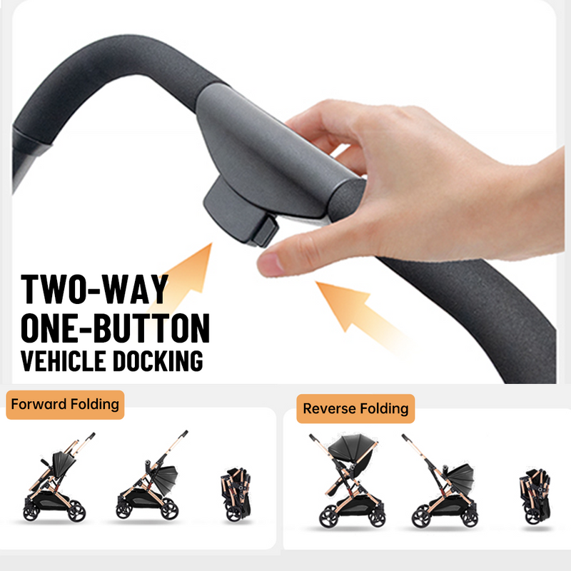 Load image into Gallery viewer, PORIYA Baby Pram Stroller Car Seat 3 in1 Foldable Kid Bassinet Newborn Travel Pushchair
