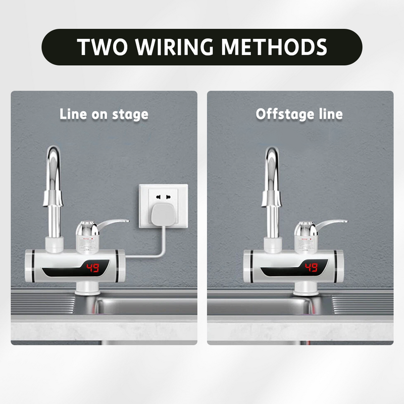 Load image into Gallery viewer, PORIYA 360° Electric Instant Hot Water Tap w/ Led Display Cold Hot Water Heater Faucet

