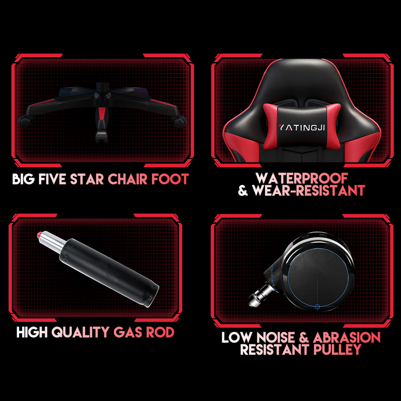 Load image into Gallery viewer, Gaming Chair Office Computer Seating Racing PU Executive Massage Racer Recliner
