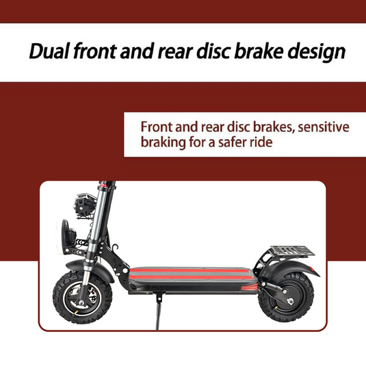 PORIYA 2500W Electric Scooter 70KM/H 80KM 11" Off-Road Tires Adult Travel E-Bike