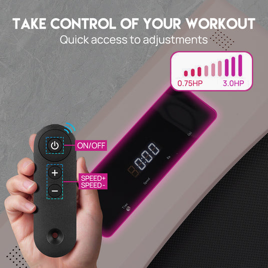 Treadmill Electric Walking Pad Home Office Gym Fitness Remote Control