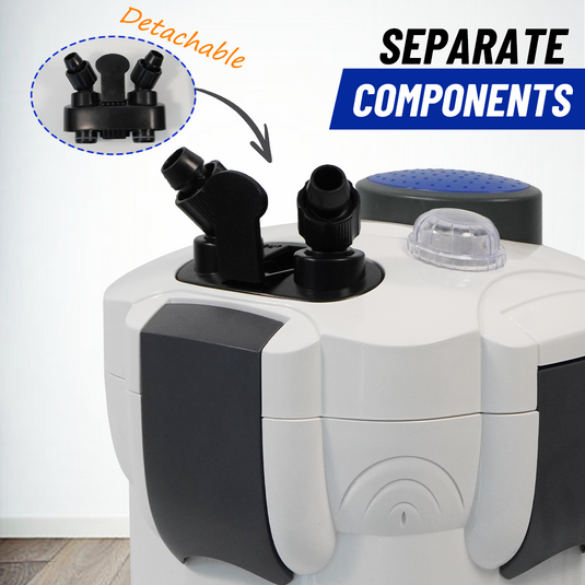 PORIYA HW-303B 1400 L/H Aquarium External Canister Filter Aqua Fish Tank Pond Pump