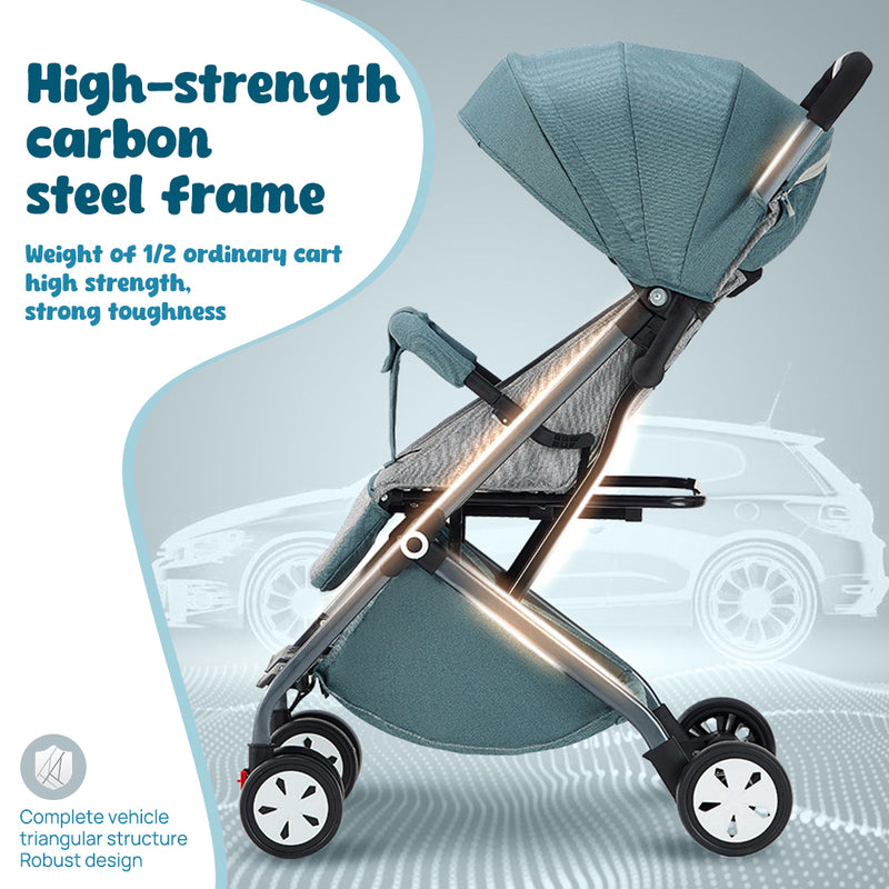 Load image into Gallery viewer, PORIYA Baby Stroller Pram Lightweight Compact Foldable Carry on Plane wi Mosquito Net

